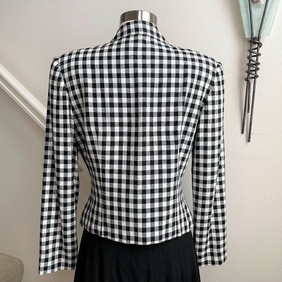 Vintage 80s Gilmore Gingham Skirt Suit Set - Picture 5 of 10